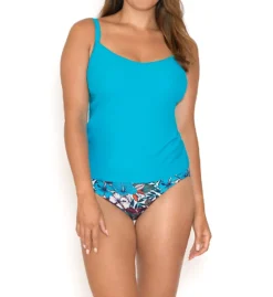 Curvy Kate Hibiscus Tankini Swim Top CS1440 -Pour Moi Bikinis Shop curvy kate cuka01 cs1440 cs3