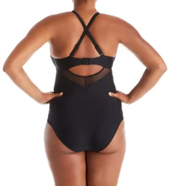Curvy Kate Sheer Class Plunge One Piece Swimsuit CS1605 -Pour Moi Bikinis Shop curvy kate cuka01 cs1605 cs1
