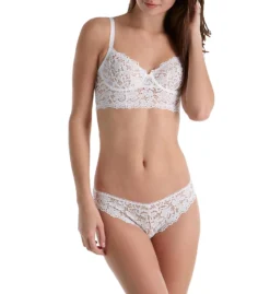 DKNY Classic Lace Unlined Longline Bra DK4010 -Pour Moi Bikinis Shop dkny dkny01 dk4010 cs2