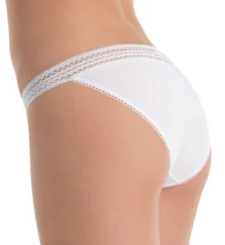 DKNY Classic Cotton Lace Trim Bikini Panty DK5006 -Pour Moi Bikinis Shop dkny dkny01 dk5006 bs