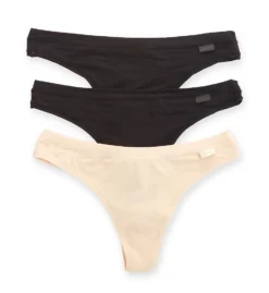 DKNY Modal Thong Panty - 3 Pack DK8381P -Pour Moi Bikinis Shop dkny dkny01 dk8381p cs2