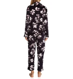 Donna Karan Sleepwear Signature PJ Velour Notch Collar Cropped Sleep Set D3923444 -Pour Moi Bikinis Shop donna karan sleepwear dks01 d3923444 bs
