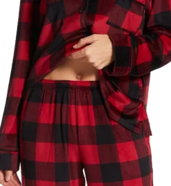 Donna Karan Sleepwear Signature PJ Velour Notch Collar Cropped Sleep Set D3923444 -Pour Moi Bikinis Shop donna karan sleepwear dks01 d3923444 cs2