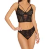 Dreamgirl Stretch Mesh Lace Underwire Bustier Set 12163 -Pour Moi Bikinis Shop dreamgirl dg001 12163 gs