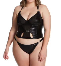 Dreamgirl Plus Size Bustier & G-String Set 12761X