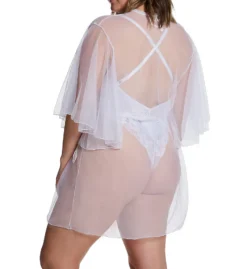 Dreamgirl Plus Sized Mesh Robe & Teddy 2 Pc Set 12803X -Pour Moi Bikinis Shop dreamgirl dg001 12803x bs