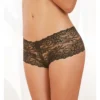 Dreamgirl Stretch Lace Open Crotch Panty With Lace Up Detail 1326