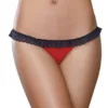 Dreamgirl Stretch Mesh With Lace Open Back Heart Panty 1377 -Pour Moi Bikinis Shop dreamgirl dg001 1377 gs