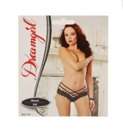 Dreamgirl Stretch Lace Criss Cross Panty 1412 -Pour Moi Bikinis Shop dreamgirl dg001 1412 cs1