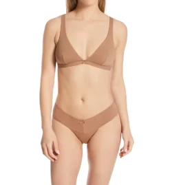 Eberjey Pima Stretch Cotton V Thong 2025LRV -Pour Moi Bikinis Shop eberjey eber01 2025lrv cs1
