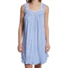 Eileen West Cotton Knit Sleeveless Short Chemise 5320083