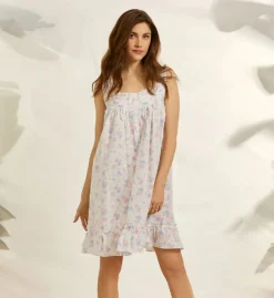 Eileen West 100% Cotton Woven Lawn Sleeveless Short Chemise 5325094 -Pour Moi Bikinis Shop eileen west eilw01 5325094 cs6