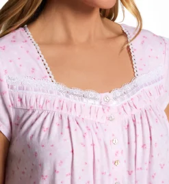 Eileen West 100% Cotton Jersey Knit Cap Sleeve Long Gown 5426602 -Pour Moi Bikinis Shop eileen west eilw01 5426602 cs2