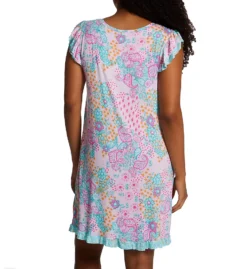 Ellen Tracy Paisley Short Sleeve Chemise 8025529 -Pour Moi Bikinis Shop ellen tracy elen01 8025529 bs