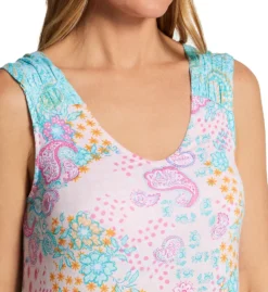 Ellen Tracy Paisley Sleeveless Midi Gown With Soft Bra 8225529 -Pour Moi Bikinis Shop ellen tracy elen01 8225529 cs2