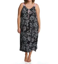 Ellen Tracy Black Paisley Midi Gown With Soft Bra 8225573 -Pour Moi Bikinis Shop ellen tracy elen01 8225573 cs6