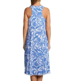 Ellen Tracy Paisley Sleeveless Mid Gown With Soft Bra 8225580 -Pour Moi Bikinis Shop ellen tracy elen01 8225580 bs