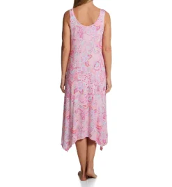 Ellen Tracy Pink Paisley Sleeveless Midi Gown With Soft Bra 8225585 -Pour Moi Bikinis Shop ellen tracy elen01 8225585 bs