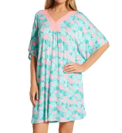 Ellen Tracy Flamingo Short Caftan 8825530