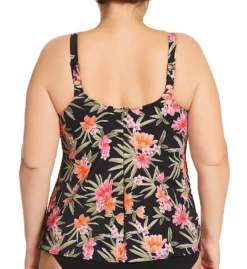 Elomi Dark Tropics Non Wired Moulded Tankini Swim Top ES0161 -Pour Moi Bikinis Shop elomi elom01 es0161 bs