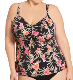 Elomi Dark Tropics Non Wired Moulded Tankini Swim Top ES0161