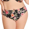 Elomi Dark Tropics Mid Rise Brief Swim Bottom ES0172 -Pour Moi Bikinis Shop elomi elom01 es0172 gs