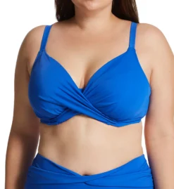 Elomi Magnetic Underwire Wrap Plunge Bikini Swim Top ES7193