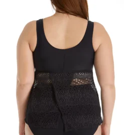 Elomi Indie Wirefree Twist Front Tankini Swim Top ES7535 -Pour Moi Bikinis Shop elomi elom01 es7535 bs