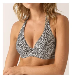 Empreinte Wild Animal Print Halter Swim Top KXS-WLD