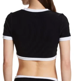 Everyday Sunday Sunday Romance Short Sleeve Rashguard Swim Top J0205 -Pour Moi Bikinis Shop everyday sunday ever01 j0205 bs