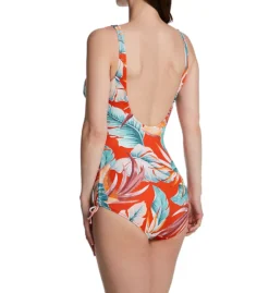 Fantasie Bamboo Grove Underwire V-Neck One Piece Swimsuit FS1630 -Pour Moi Bikinis Shop fantasie fan001 fs1630 bs