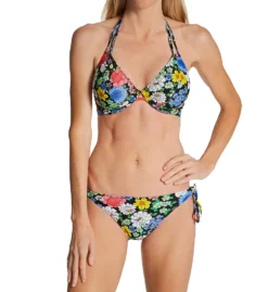 Freya Floral Haze Tie Side Bikini Brief Swim Bottom AS2875 -Pour Moi Bikinis Shop freya fre001 as2875 cs1