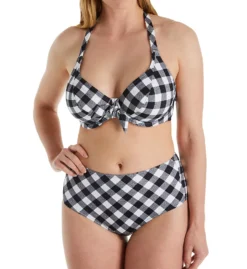 Freya Totally Check Underwire Halter Bikini Swim Top AS2924 -Pour Moi Bikinis Shop freya fre001 as2924 cs5
