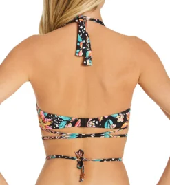 Freya Wild Daisy Banded Halter Underwire Swim Top AS7031 -Pour Moi Bikinis Shop freya fre001 as7031 bs