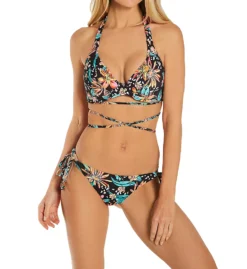 Freya Wild Daisy Banded Halter Underwire Swim Top AS7031 -Pour Moi Bikinis Shop freya fre001 as7031 cs1