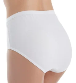 Fruit Of The Loom Ladies White Cotton Brief Panties - 10 Pack 10DBRWH -Pour Moi Bikinis Shop fruit of the loom fotl01 10dbrwh bs