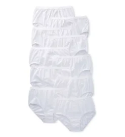 Fruit Of The Loom Ladies White Cotton Brief Panties - 10 Pack 10DBRWH -Pour Moi Bikinis Shop fruit of the loom fotl01 10dbrwh cs2