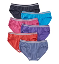 Fruit Of The Loom Heather Low Rise Hipster Panties - 6 Pack 6DLRHH1 -Pour Moi Bikinis Shop fruit of the loom fotl01 6dlrhh1 cs2