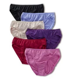Fruit Of The Loom Microfiber Assorted Bikini Panty - 6 Pack 6DMFBI1 -Pour Moi Bikinis Shop fruit of the loom fotl01 6dmfbi1 cs2
