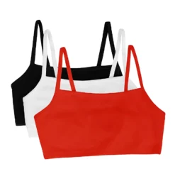 Fruit Of The Loom Spaghetti Strap Short Bra - 3 Pack 9036 -Pour Moi Bikinis Shop fruit of the loom fotl01 9036 cs2