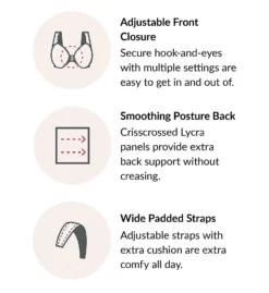 Glamorise Magic Lift With Posture Back Support Bra 1265 -Pour Moi Bikinis Shop glamorise glam01 1265 cs5