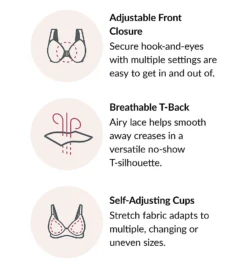 Glamorise Complete Comfort Cotton T-Back Bra 1908 -Pour Moi Bikinis Shop glamorise glam01 1908 cs2