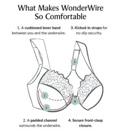 Glamorise Front Close Lace Wonderwire Bra 9246 -Pour Moi Bikinis Shop glamorise glam01 9246 cs6