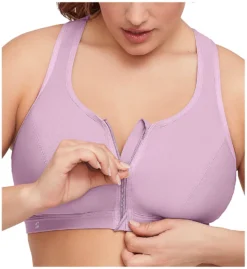 Glamorise Zip Up Front Close Sports Bra 9266 -Pour Moi Bikinis Shop glamorise glam01 9266 cs1