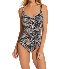 Gottex Kalahari V Neck One Piece Swimsuit KA174U