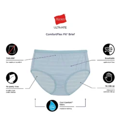 Hanes Ultimate ComfortFlex Fit Brief Panty - 4 Pack 40CFF4 -Pour Moi Bikinis Shop hanes hane01 40cff4 cs6