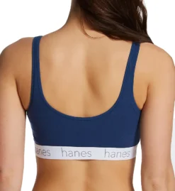 Hanes Scoop Stretch Cotton Blend Bralette - 2 Pack DHO102 -Pour Moi Bikinis Shop hanes hane01 dho102 bs