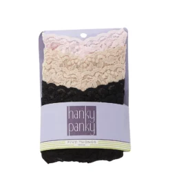Hanky Panky Original Rise Signature Lace Thongs - 5 Pack 4811FP -Pour Moi Bikinis Shop hanky panky hnk001 4811fp cs1