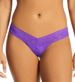 Hanky Panky Signature Lace Low Rise Thong Holiday 3 Pack 49LN3BX -Pour Moi Bikinis Shop hanky panky hnk001 49ln3bx fs