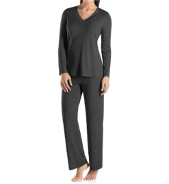 Hanro Champagne Long Sleeve Pajama Set 6704